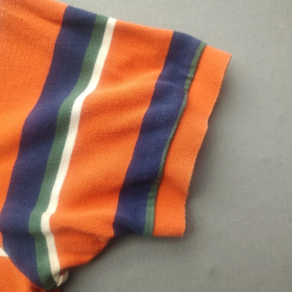 Ralph‎ Lauren Men's Shirt Multicolored Striped Pullover Polo Short Sleeve XL